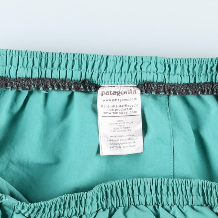 Patagonia Baggies Long 7-inch Swim Shorts (58034SP20) - Men's Size M (approx.) Nylon Emerald green Vintage Second Hand