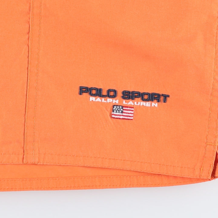 Ralph Lauren POLO SPORT swim shorts, men's size M (approx.) Nylon orange type Vintage Second Hand