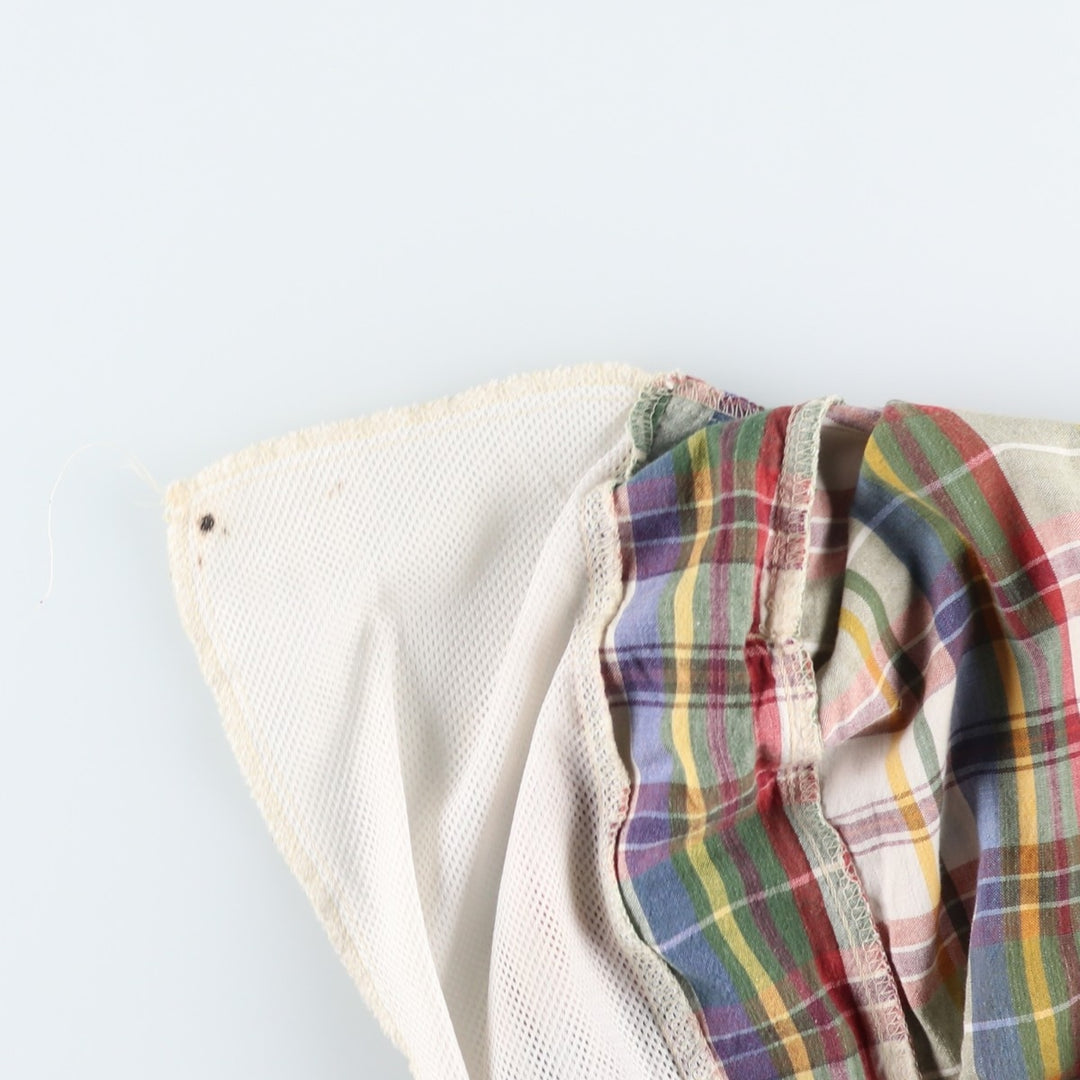 Ralph Lauren POLO SPORT Check Pattern Swim Shorts (Men's Size L) cotton green type Vintage Second Hand