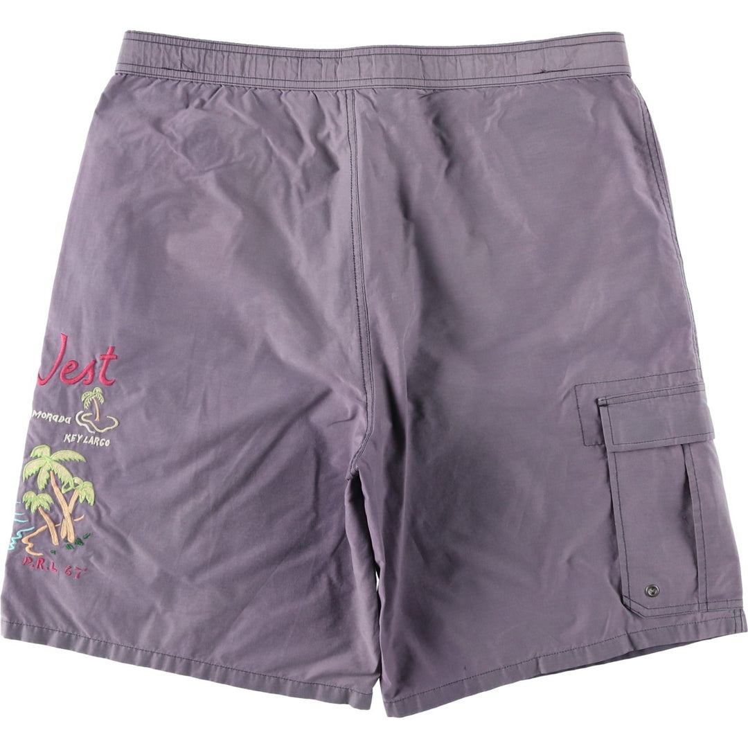 Ralph Lauren POLO SPORT swim shorts, men's size M (approx.) cotton purple type Vintage Second Hand