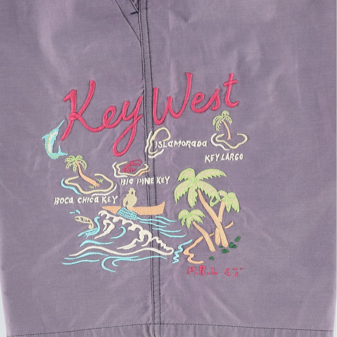 Ralph Lauren POLO SPORT swim shorts, men's size M (approx.) cotton purple type Vintage Second Hand