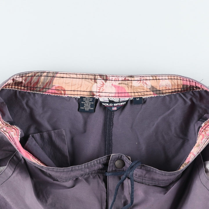 Ralph Lauren POLO SPORT swim shorts, men's size M (approx.) cotton purple type Vintage Second Hand