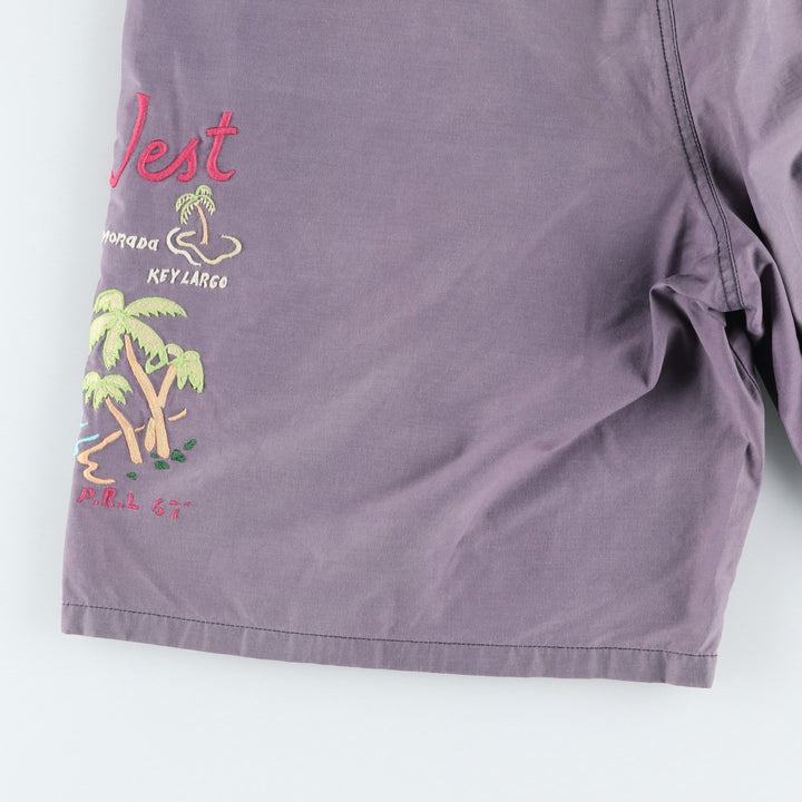 Ralph Lauren POLO SPORT swim shorts, men's size M (approx.) cotton purple type Vintage Second Hand