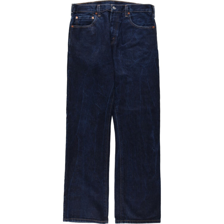 Dark navy Levi's 517 bootcut denim pants, men's size W34 (approx.) cotton navy blue type Vintage Second Hand