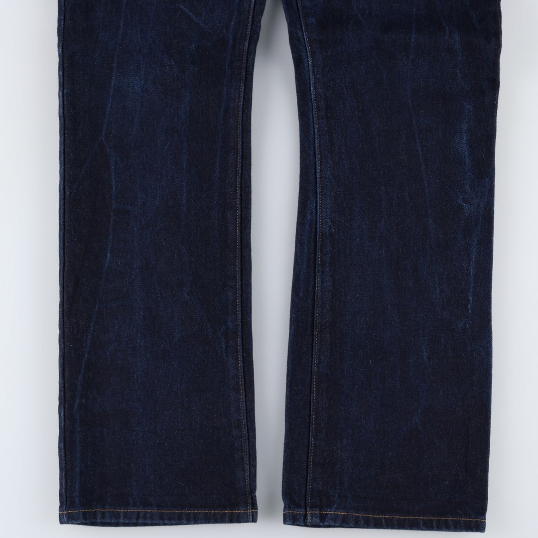 Dark navy Levi's 517 bootcut denim pants, men's size W34 (approx.) cotton navy blue type Vintage Second Hand