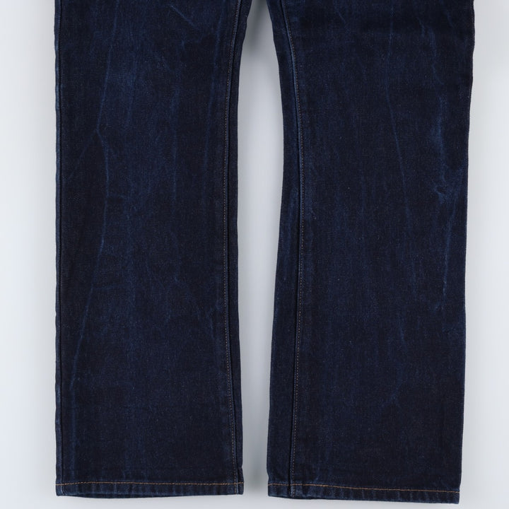 Dark navy Levi's 517 bootcut denim pants, men's size W34 (approx.) cotton navy blue type Vintage Second Hand