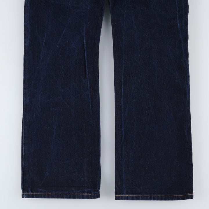 Dark navy Levi's 517 bootcut denim pants, men's size W34 (approx.) cotton navy blue type Vintage Second Hand