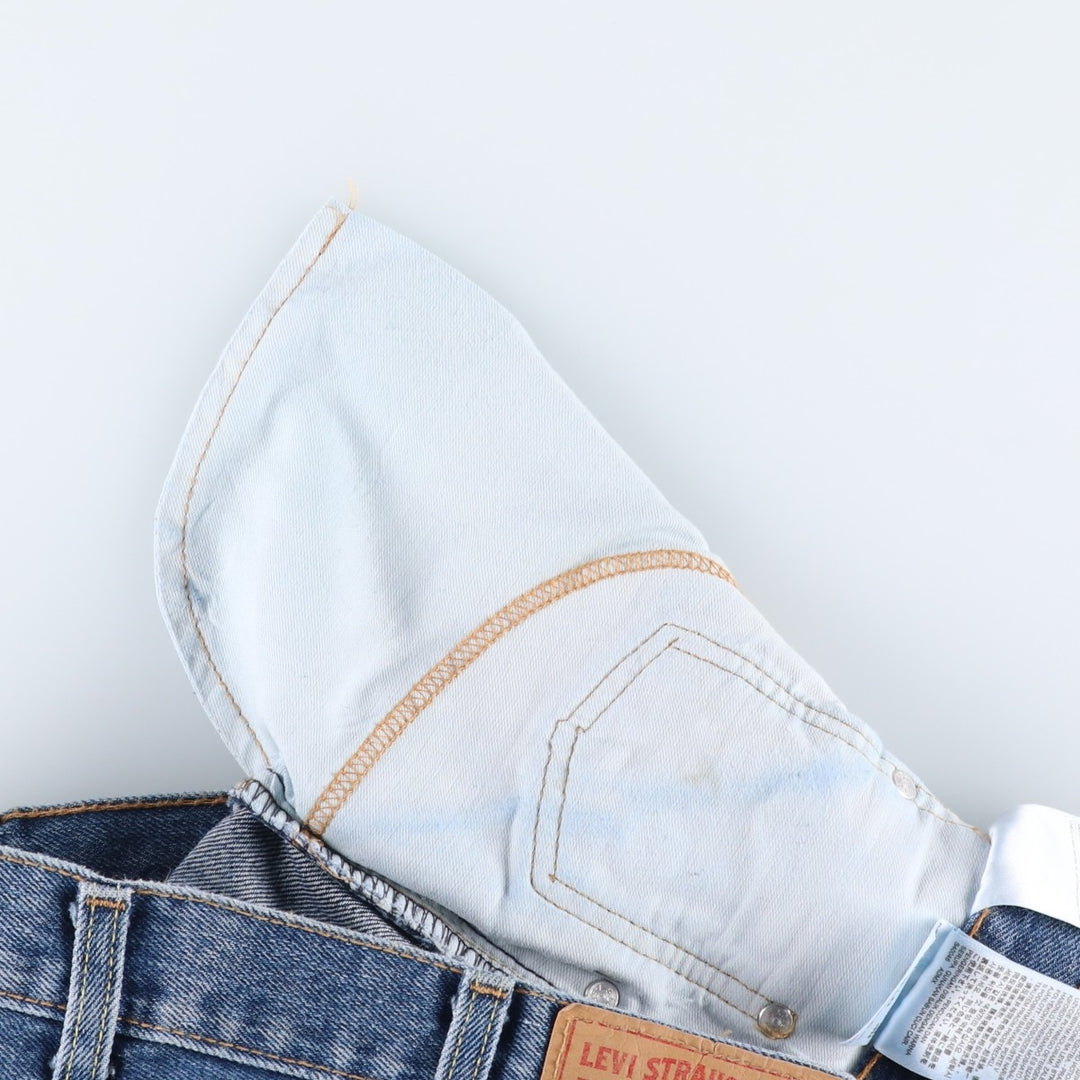 Levi's 517 Bootcut Denim Pants for Men, W33 equivalent cotton blue type Vintage Second Hand
