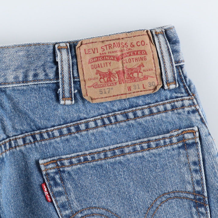Levi's 517 BOOT CUT Bootcut denim pants for men, size w32 cotton blue type Vintage Second Hand