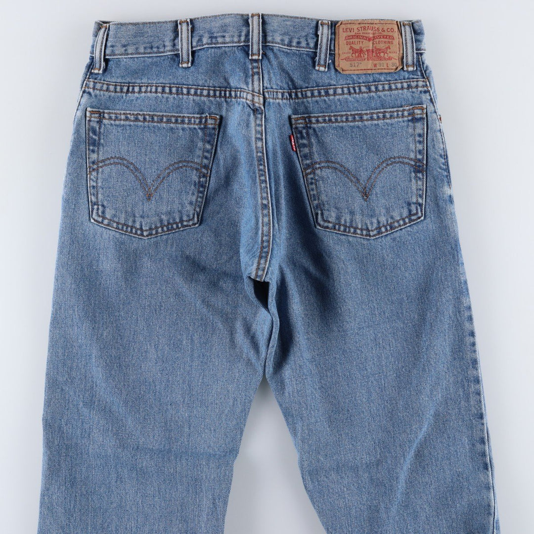 Levi's 517 BOOT CUT Bootcut denim pants for men, size w32 cotton blue type Vintage Second Hand