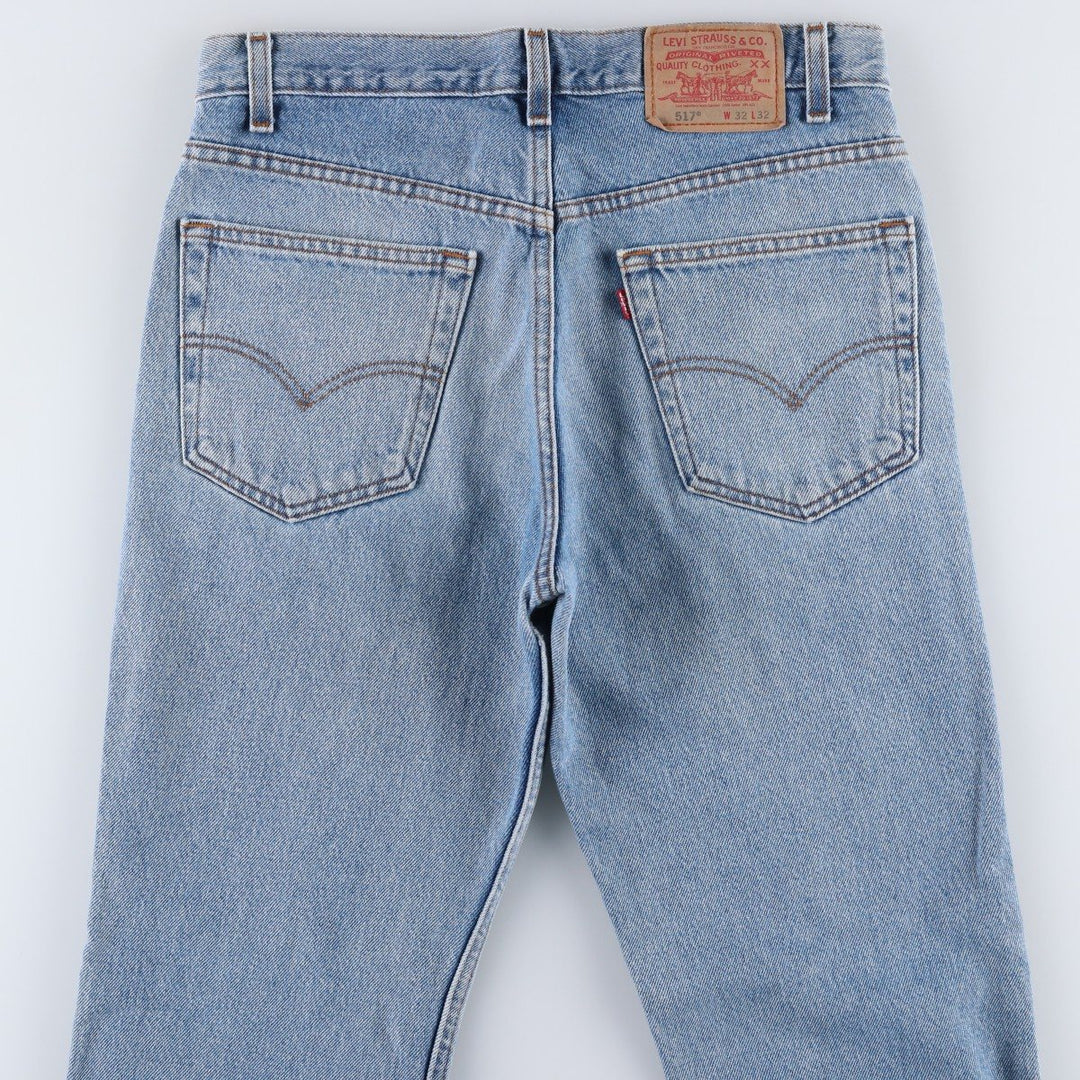 Levi's 517 BOOT CUT Bootcut denim pants for men, size w32 cotton blue type Vintage Second Hand