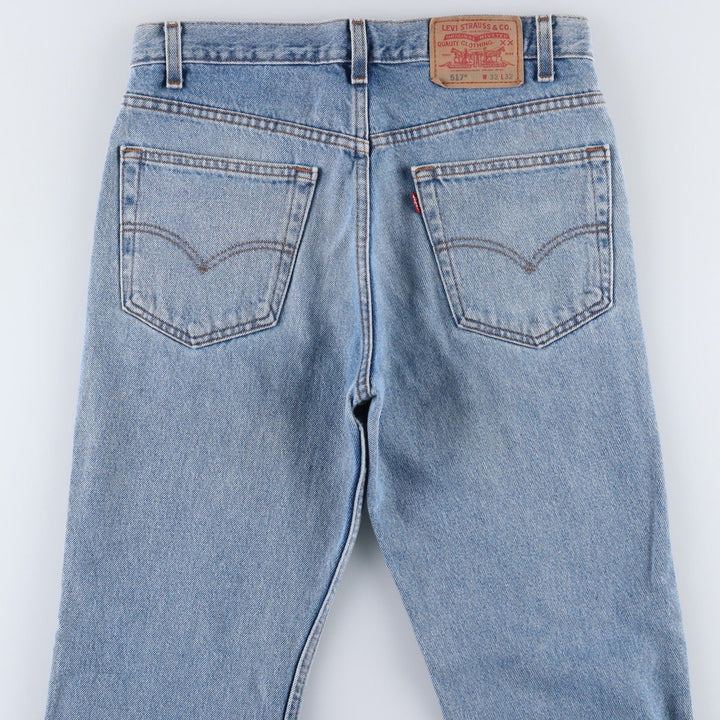 Levi's 517 BOOT CUT Bootcut denim pants for men, size w32 cotton blue type Vintage Second Hand