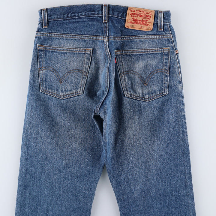 Levi's 517 BOOT CUT Bootcut denim pants for men, size w31 cotton blue type Vintage Second Hand
