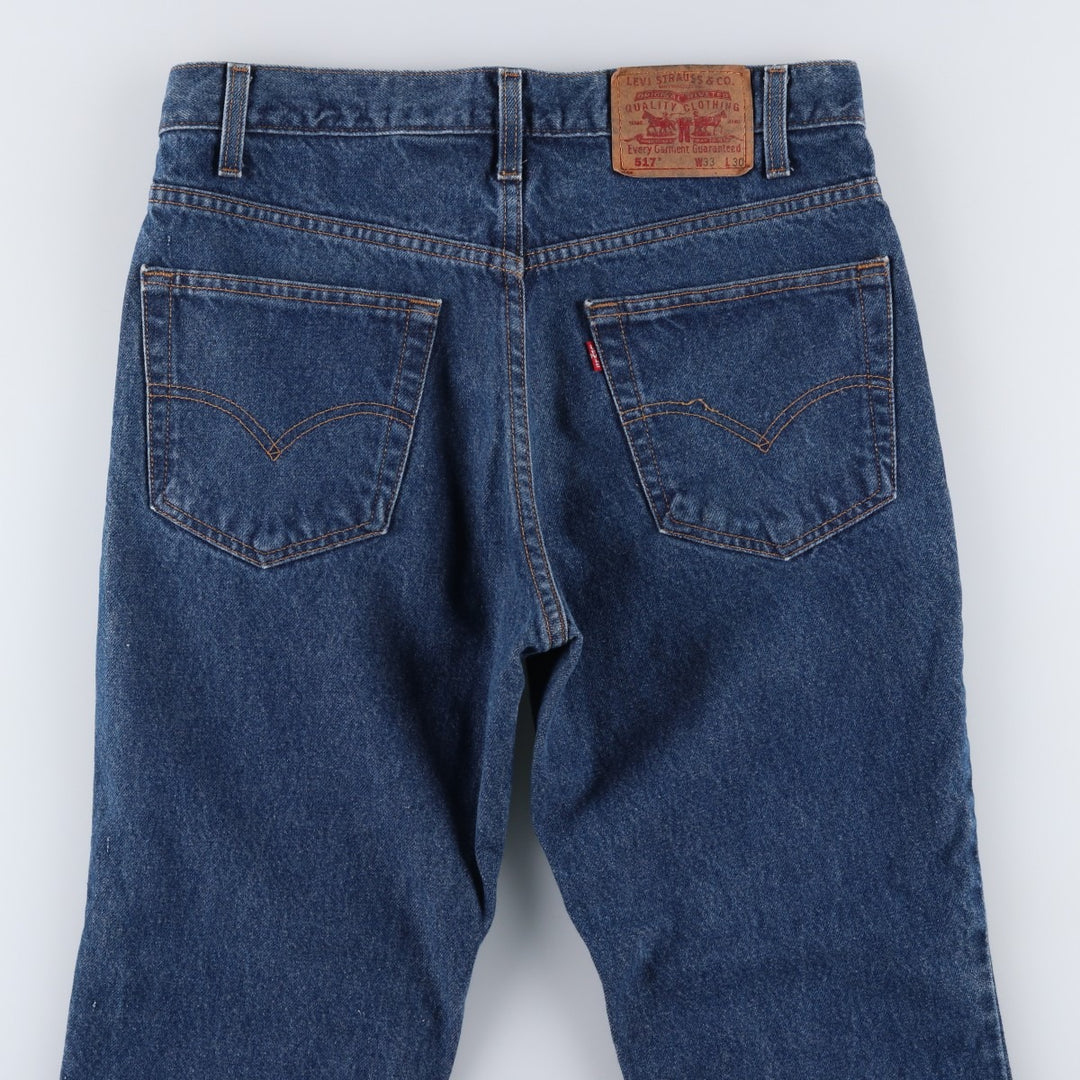 Levi's 517 Bootcut Denim Pants for Men, W33 equivalent unclear blue type Vintage Second Hand