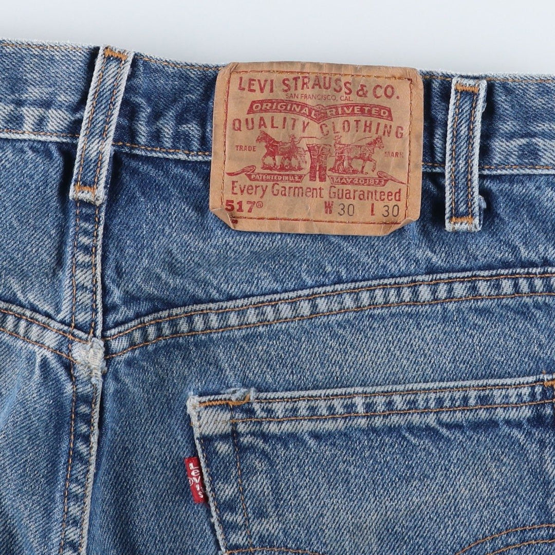 2000'S Levi's 00517-0216 Bootcut Denim Pants, Men's W30 (approx.) cotton blue type Vintage Second Hand