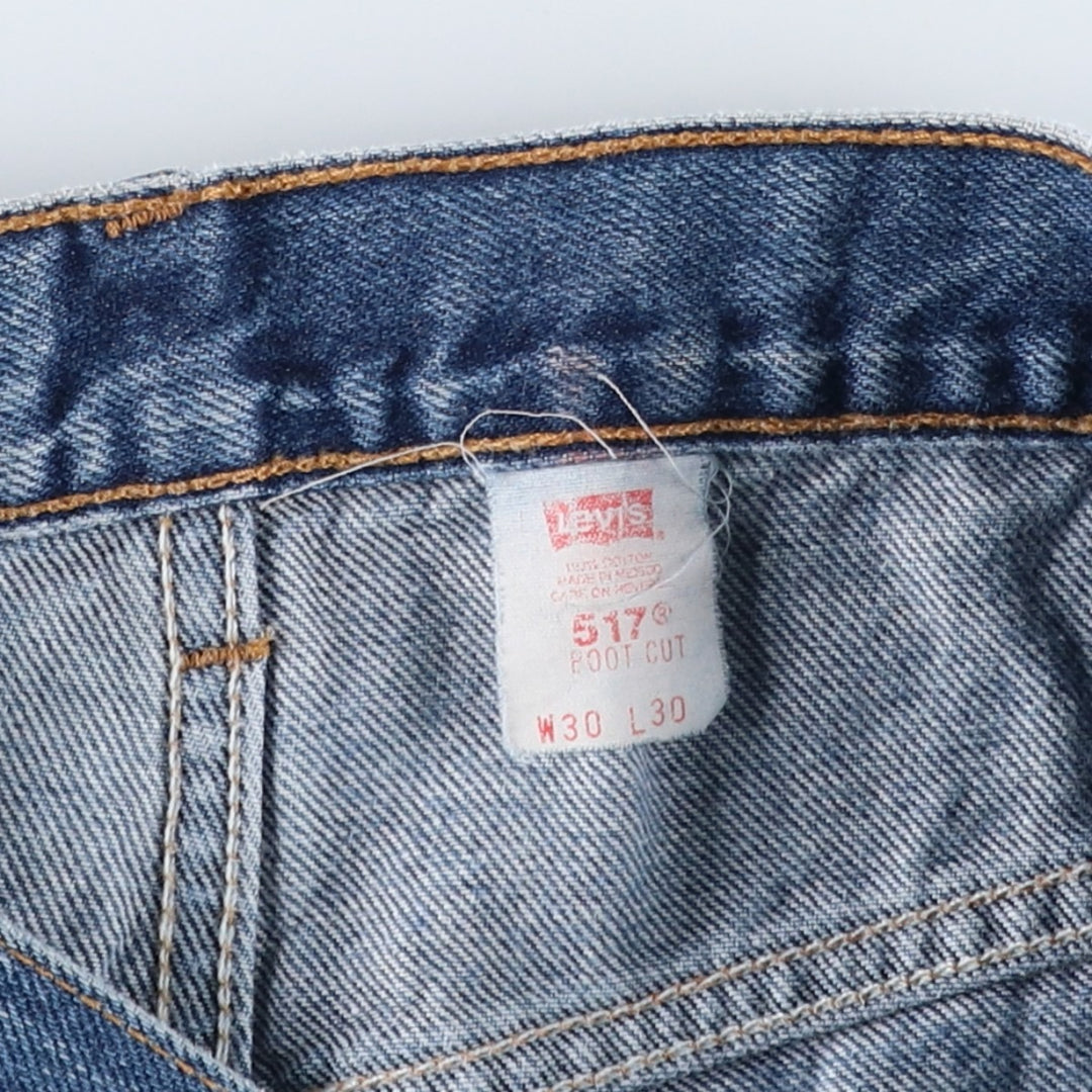 2000'S Levi's 00517-0216 Bootcut Denim Pants, Men's W30 (approx.) cotton blue type Vintage Second Hand
