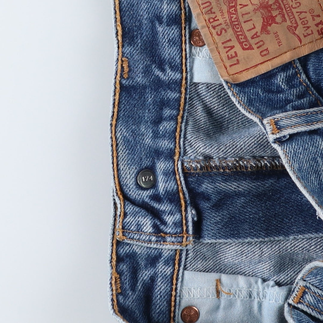 2000'S Levi's 00517-0216 Bootcut Denim Pants, Men's W30 (approx.) cotton blue type Vintage Second Hand
