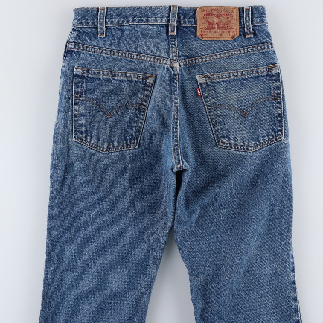 2000'S Levi's 00517-0216 Bootcut Denim Pants, Men's W30 (approx.) cotton blue type Vintage Second Hand