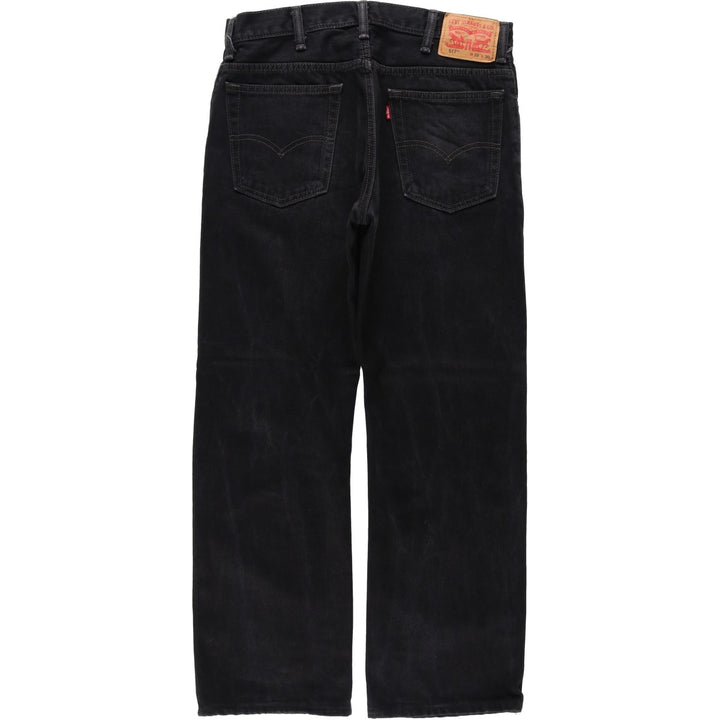 Levi's 517 Black Denim Bootcut Denim Pants for Men, W33 cotton black type Vintage Second Hand