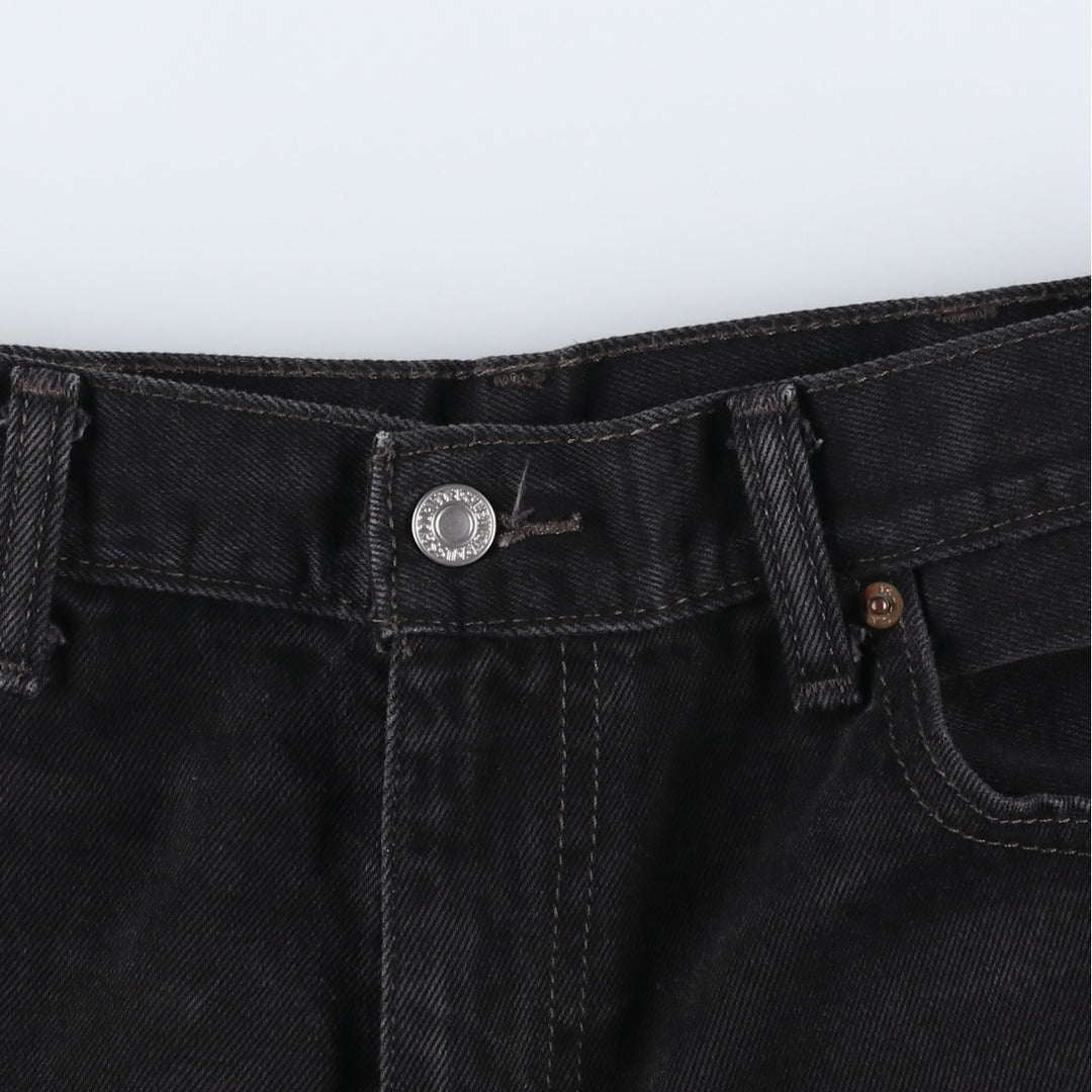 Levi's 517 Black Denim Bootcut Denim Pants for Men, W33 cotton black type Vintage Second Hand