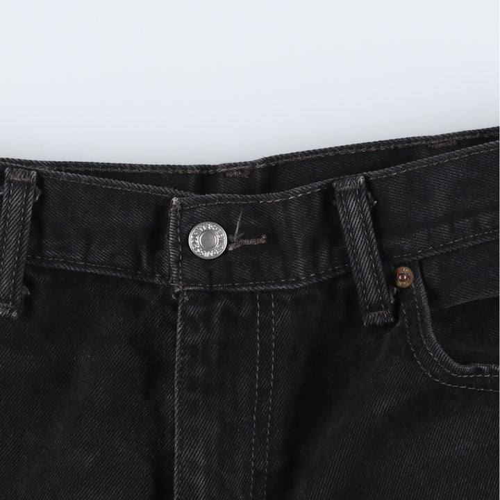 Levi's 517 Black Denim Bootcut Denim Pants for Men, W33 cotton black type Vintage Second Hand