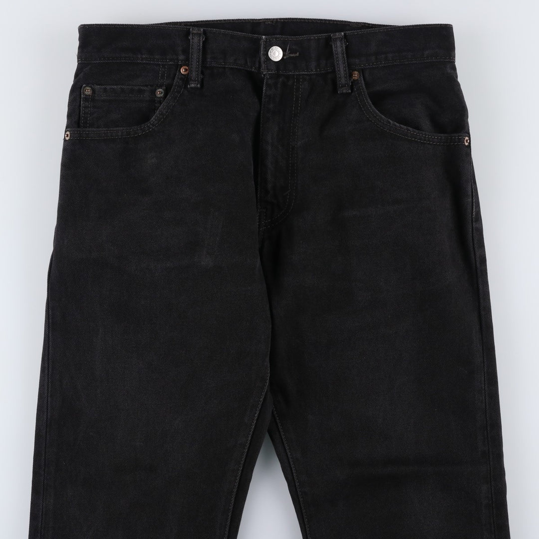 Levi's 517 Black Denim Bootcut Denim Pants for Men, W33 cotton black type Vintage Second Hand