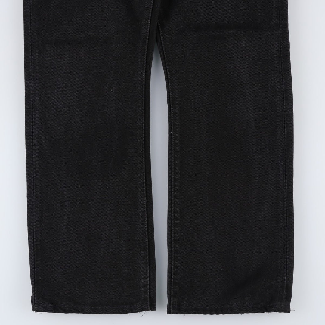 Levi's 517 Black Denim Bootcut Denim Pants for Men, W33 cotton black type Vintage Second Hand