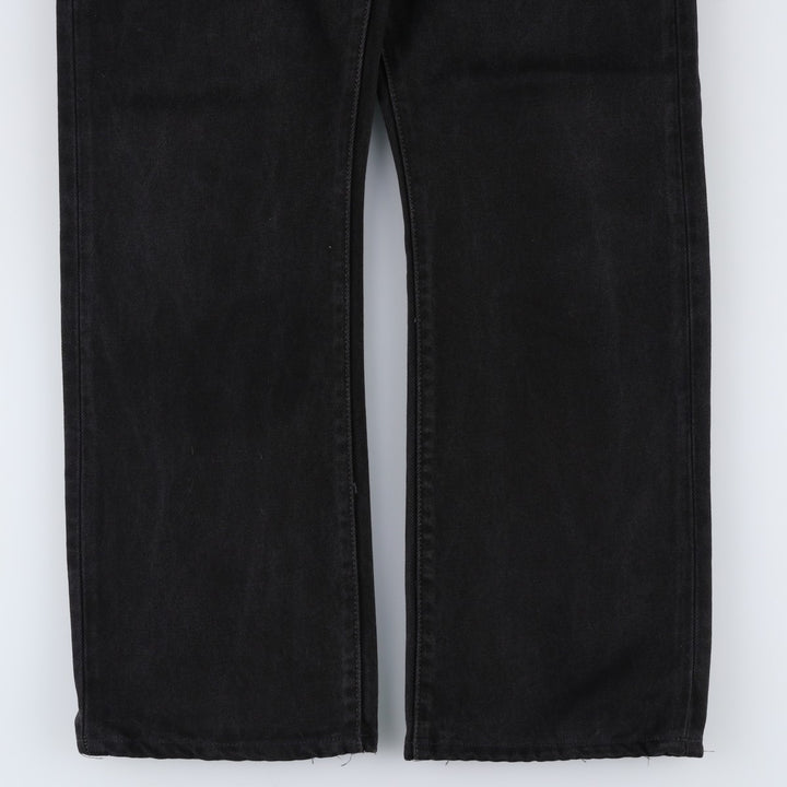 Levi's 517 Black Denim Bootcut Denim Pants for Men, W33 cotton black type Vintage Second Hand