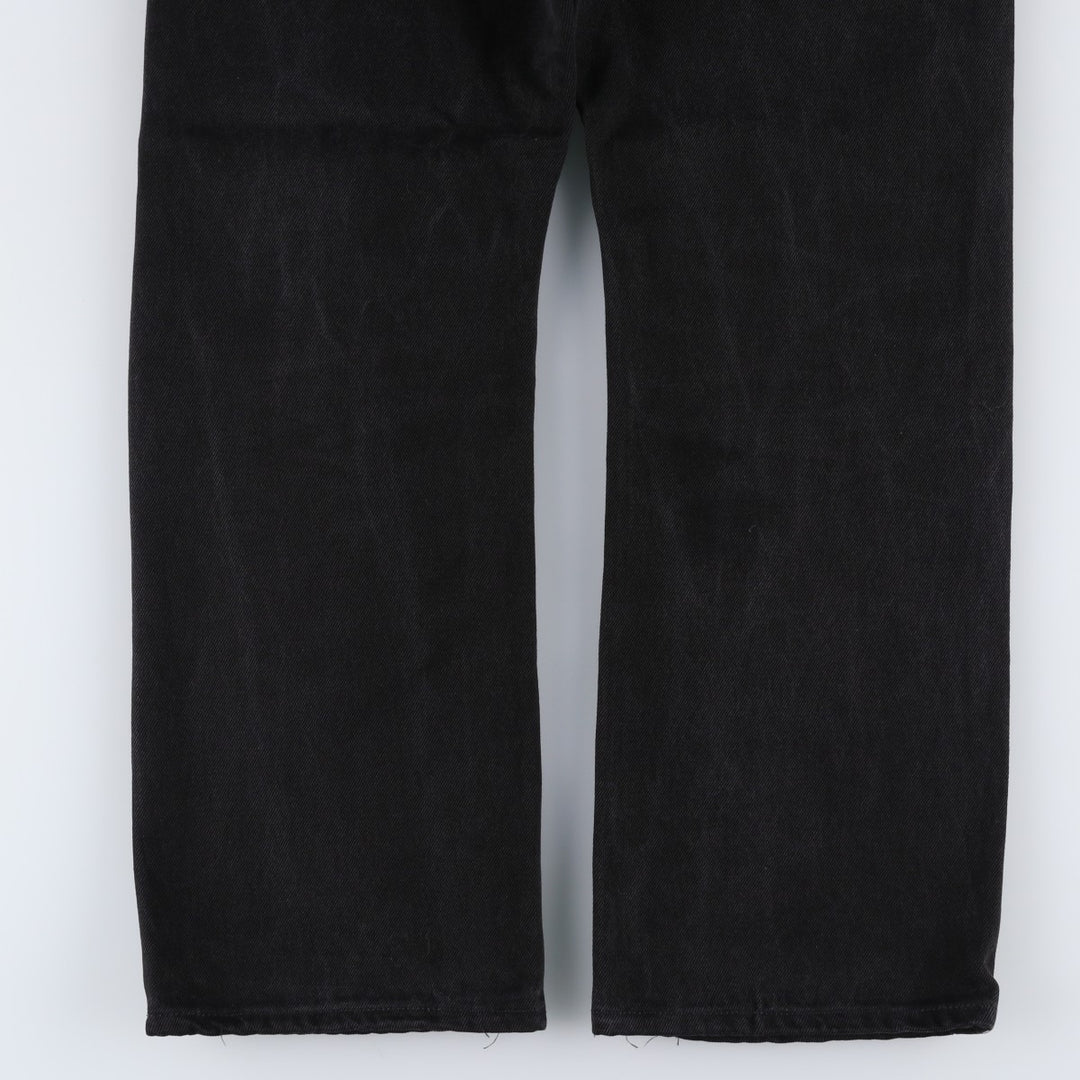 Levi's 517 Black Denim Bootcut Denim Pants for Men, W33 cotton black type Vintage Second Hand