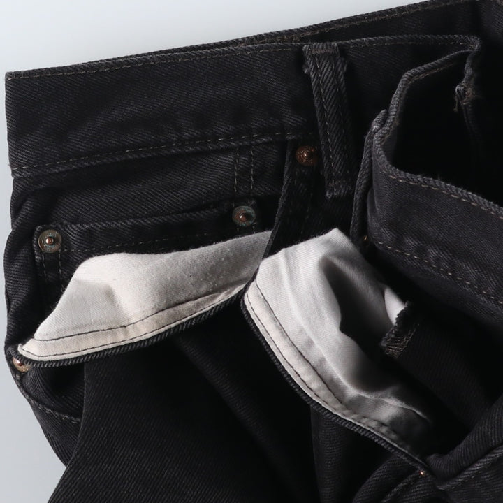 Levi's 517 Black Denim Bootcut Denim Pants for Men, W33 cotton black type Vintage Second Hand