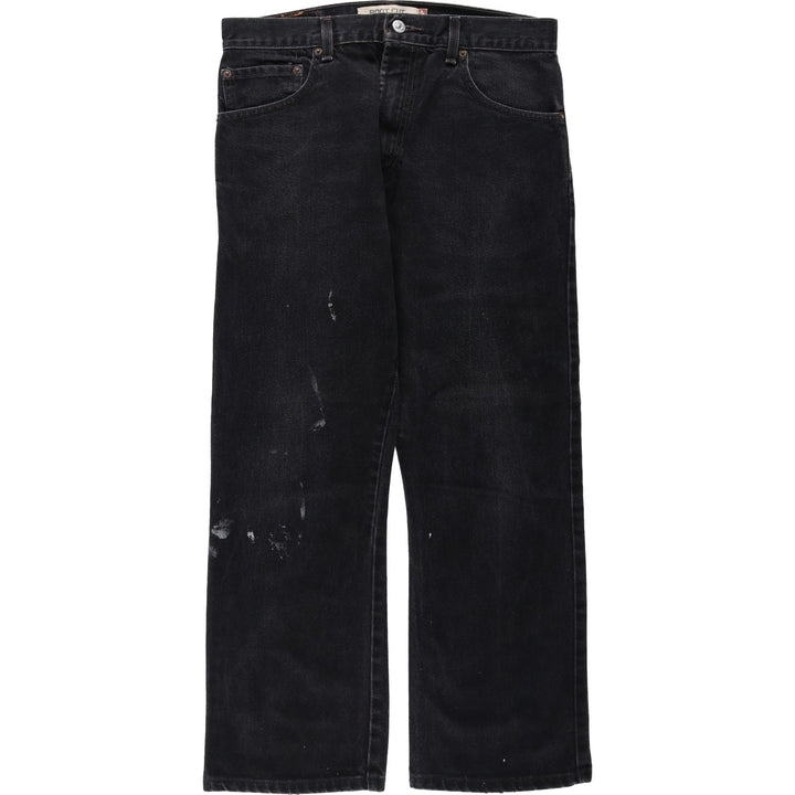 2000'S Levi's 517 BOOT CUT Black Denim Bootcut Jeans, Men's Size W32 (approx.) cotton black type Vintage Second Hand