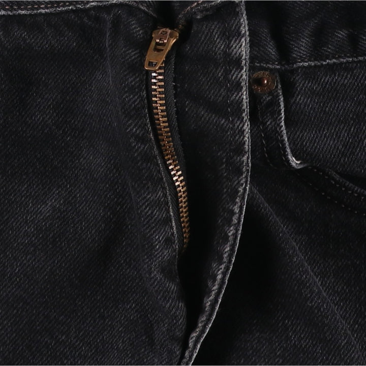 2000'S Levi's 517 BOOT CUT Black Denim Bootcut Jeans, Men's Size W32 (approx.) cotton black type Vintage Second Hand