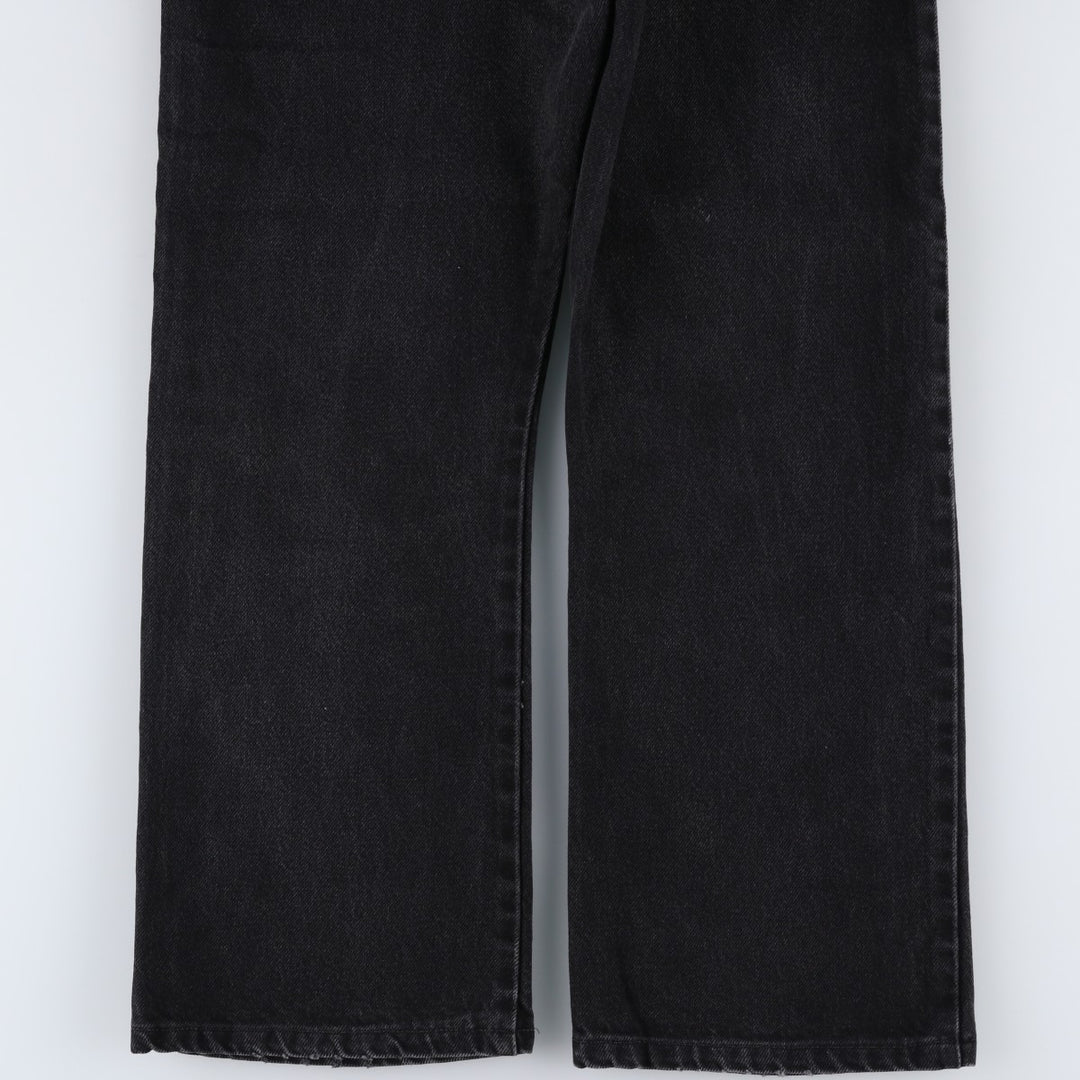 2000'S Levi's 517 BOOT CUT Black Denim Bootcut Jeans, Men's Size W32 (approx.) cotton black type Vintage Second Hand