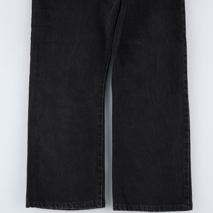 2000'S Levi's 517 BOOT CUT Black Denim Bootcut Jeans, Men's Size W32 (approx.) cotton black type Vintage Second Hand