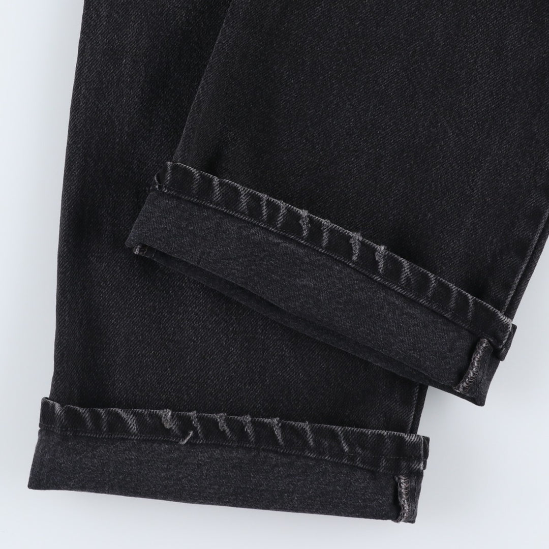 2000'S Levi's 517 BOOT CUT Black Denim Bootcut Jeans, Men's Size W32 (approx.) cotton black type Vintage Second Hand