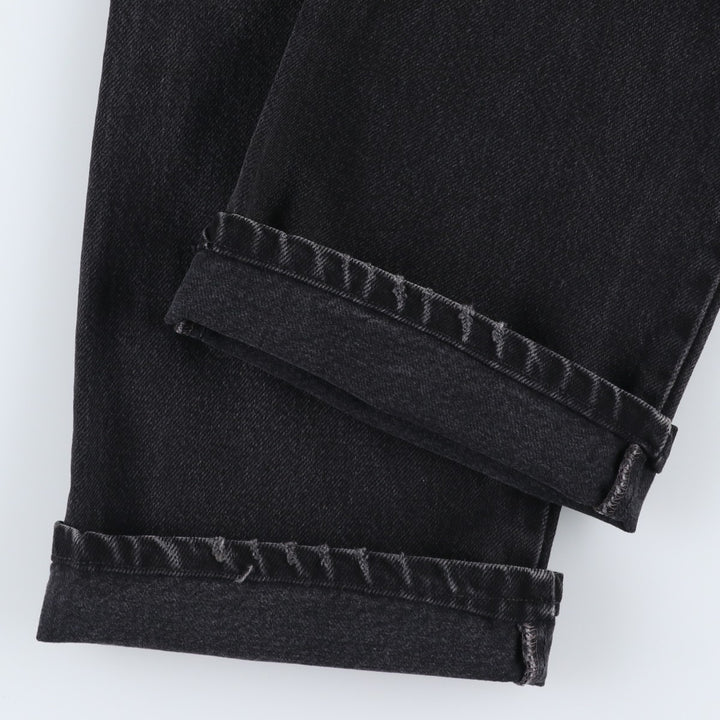 2000'S Levi's 517 BOOT CUT Black Denim Bootcut Jeans, Men's Size W32 (approx.) cotton black type Vintage Second Hand