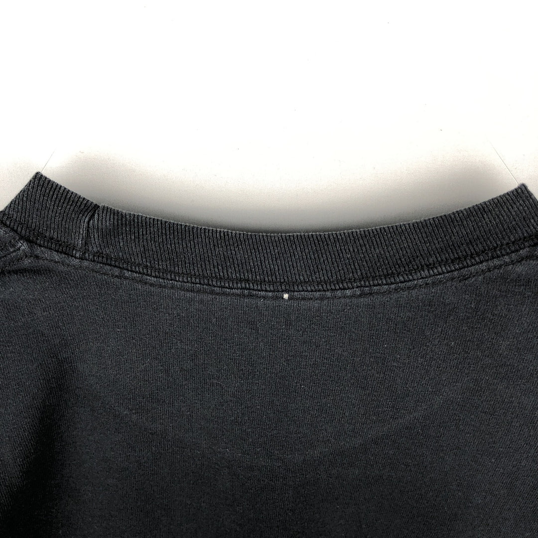 STEVED RHODES Skull Pattern Art T-Shirt (Men's XL equivalent) cotton black type Vintage Second Hand
