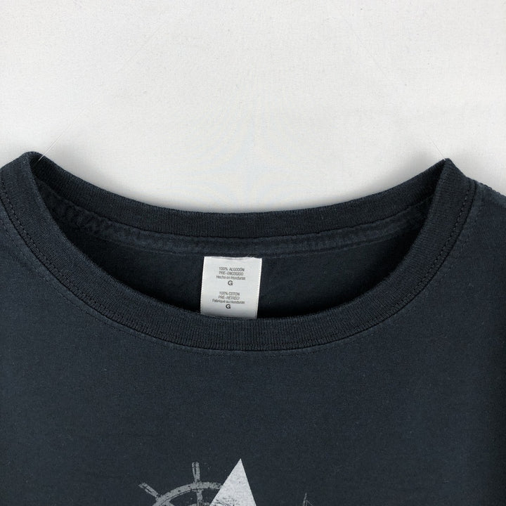 UBI WORKSHOP Assassin's Creed 4 Black Flag Skull Pattern T-Shirt (Men's Size L) cotton black type Vintage Second Hand