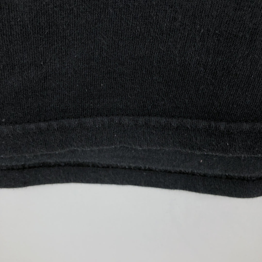 00'S Delta DELTA Printed T-shirt Men's XL size cotton black type Vintage Second Hand