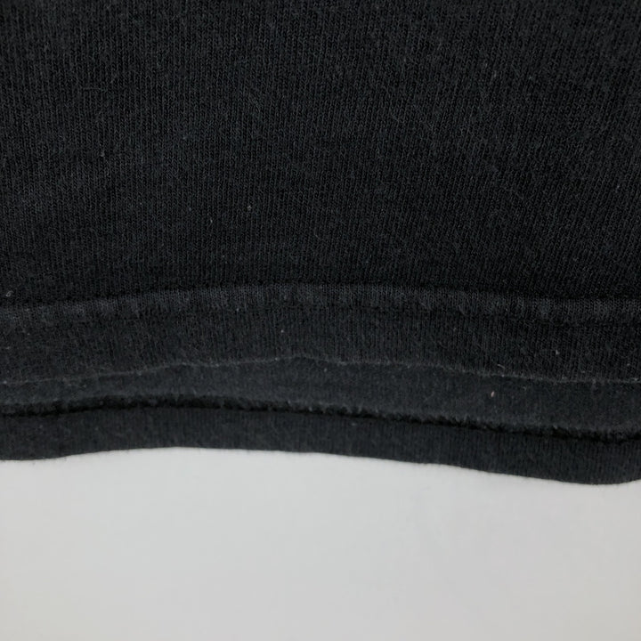 00'S Delta DELTA Printed T-shirt Men's XL size cotton black type Vintage Second Hand