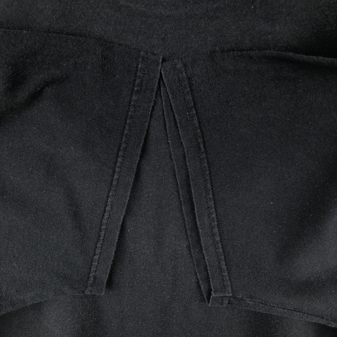 00'S Delta DELTA Printed T-shirt Men's XL size cotton black type Vintage Second Hand