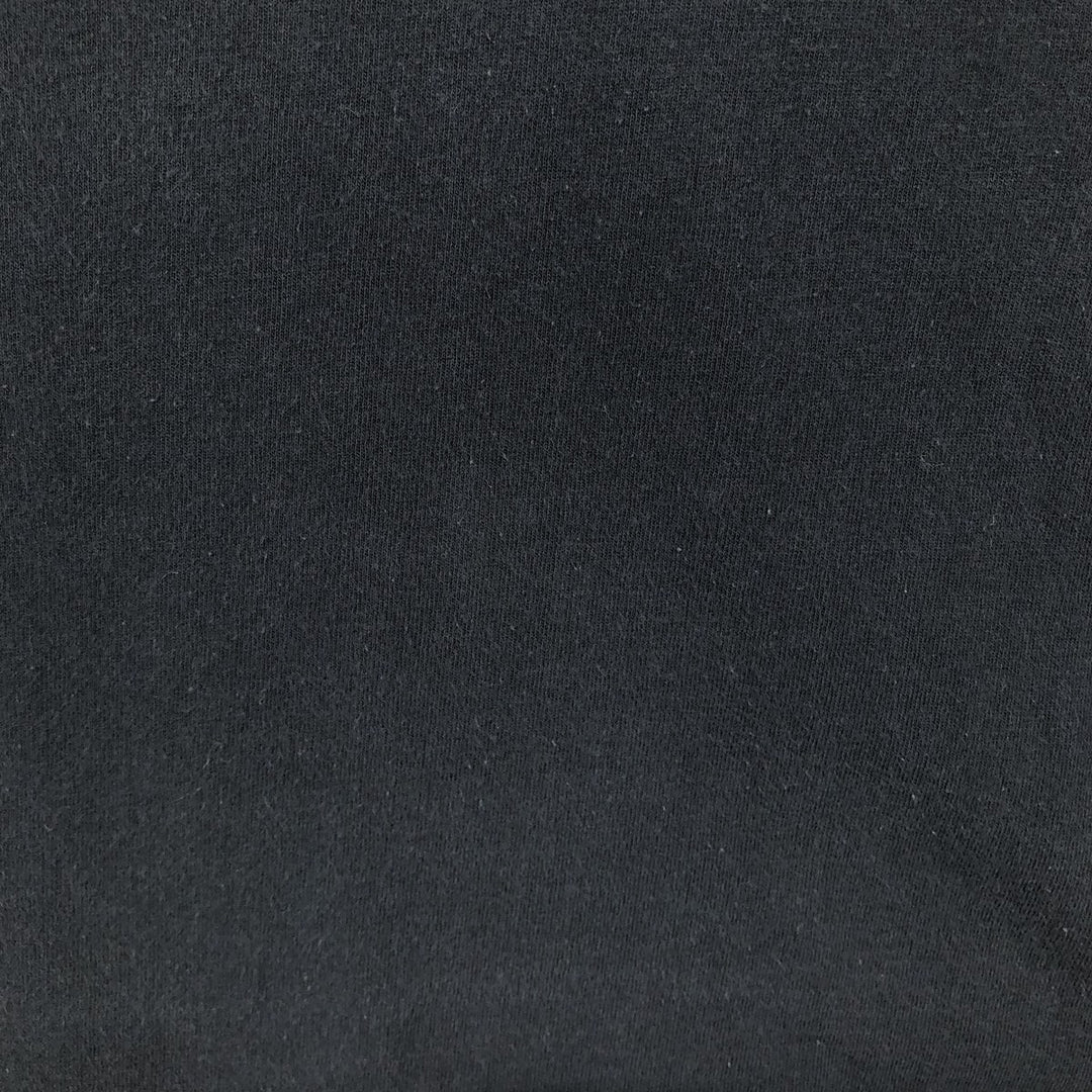 00'S Delta DELTA Printed T-shirt Men's XL size cotton black type Vintage Second Hand