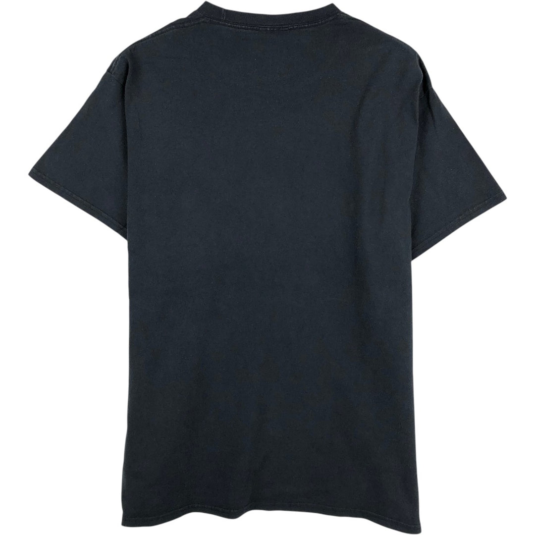 PORT & COMPANY Printed T-Shirt, Men's Size L cotton black type Vintage Second Hand