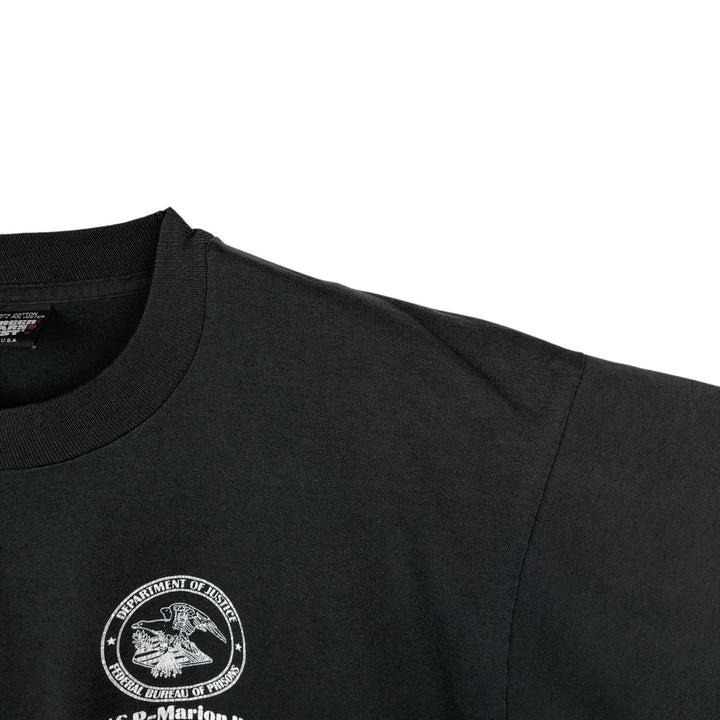 90'S Screen Stars Eagle Pattern Print T-Shirt, Made in USA, Men's XL (approx.), Vintage cotton black type Vintage Second Hand