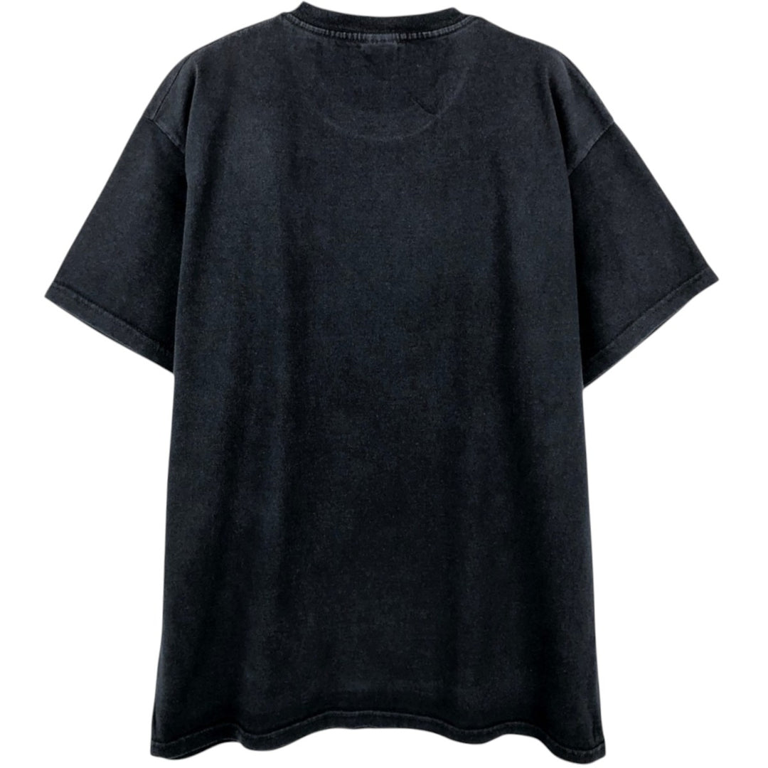 Fruit of the Loom Printed T-shirt, Men's Size L cotton black type Vintage Second Hand
