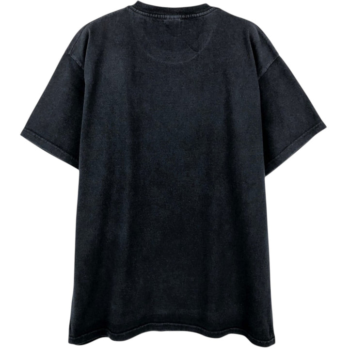 Fruit of the Loom Printed T-shirt, Men's Size L cotton black type Vintage Second Hand