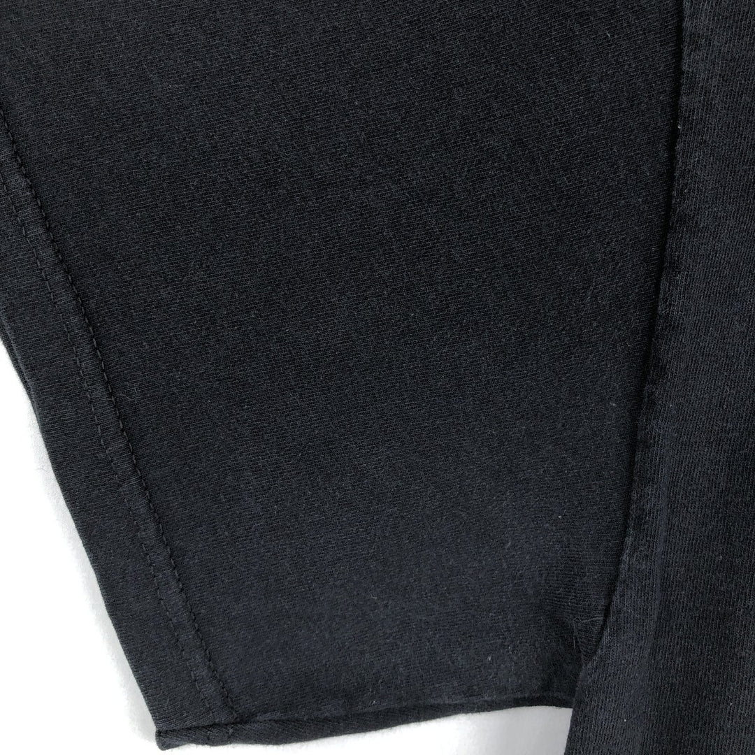 Fruit of the Loom Printed T-shirt, Men's Size L cotton black type Vintage Second Hand