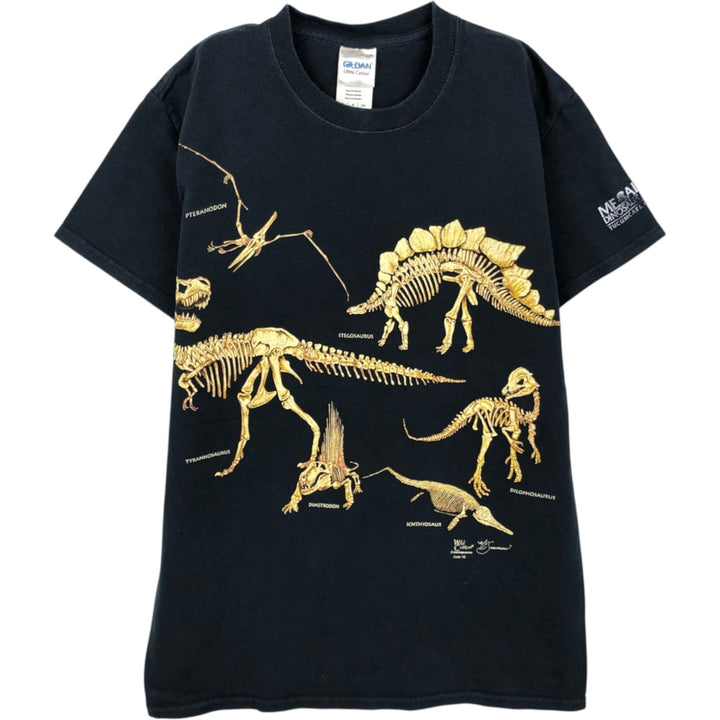 Gildan Printed T-Shirt, Men's Size S (equivalent) cotton black type Vintage Second Hand
