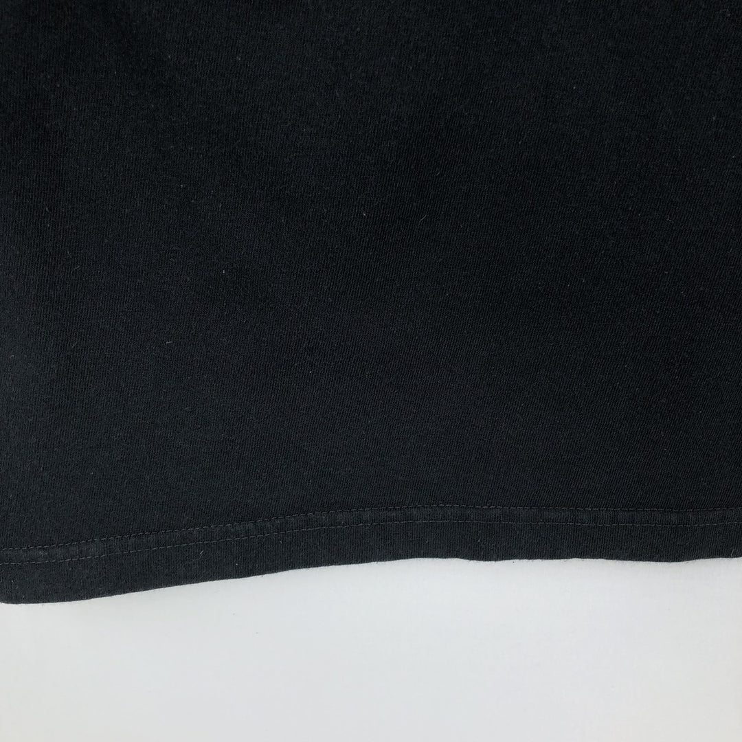 ~2000'S Blue Moon Skull Pattern Print T-Shirt, Men's XL equivalent cotton black type Vintage Second Hand