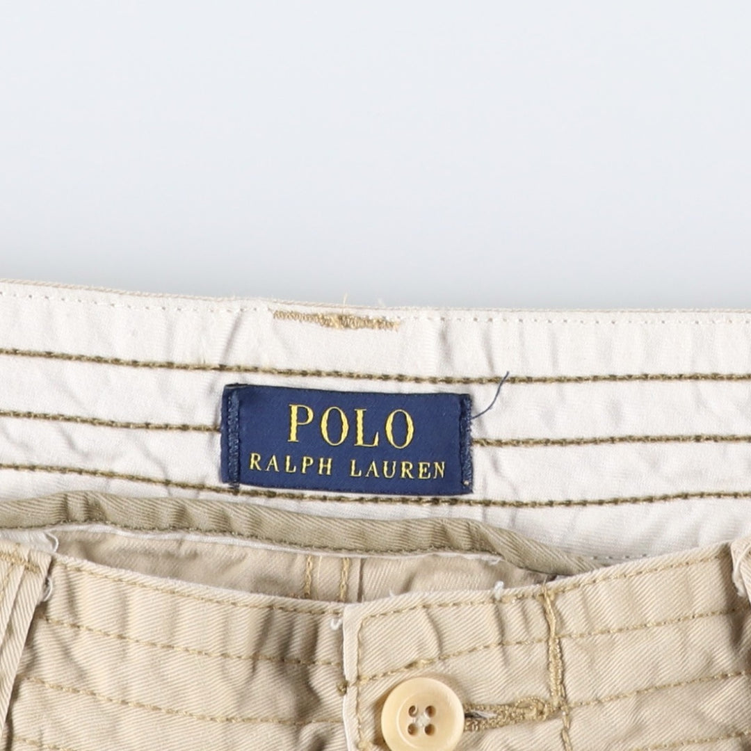 Ralph Lauren POLO RALPH LAUREN cargo shorts, men's size W36 cotton Beige type Vintage Second Hand